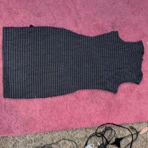 Striped short sleeve dress